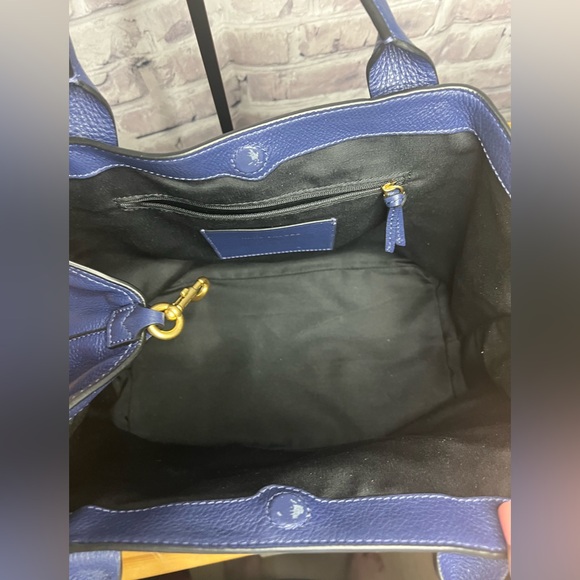 Marc Jacobs The Anchor Large Navy Pebbled Leather Bag - Picture 10 of 15